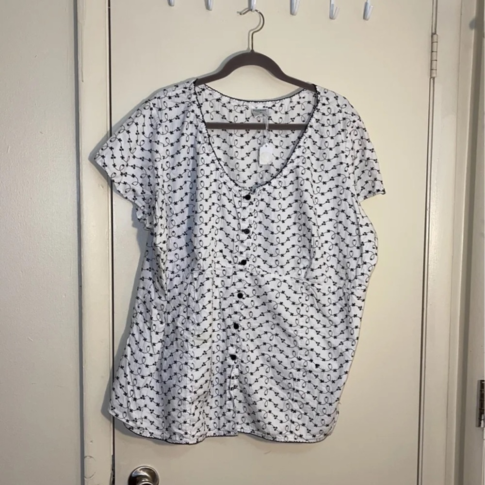 Motherhood Maternity Eyelet Blouse